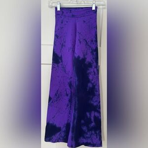 Margarita purple & black flared fitness pants